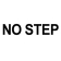 NO STEP 1"X 5" DECAL-BLACK LETTERS