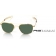 RANDOLPH AVIATOR SUNGLASSES - 52MM GOLD 23K BAYONE