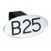 B25 BLACK OVAL 2" HITCH COVER