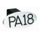 PA-18 OVAL BLCK 2" HITCH COVER