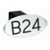 B24 OVAL BLACK 2" HITCH COVER