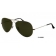 RAY-BAN POLARIZED AVIATOR GUNMETAL- GREEN 58MM