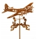 B-17 GARDEN WEATHERVANE 18-1/2"W X 8-1/4"H