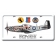 P51D MUSTANG METAL LICENSE PLATE 12X6