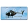 OH-6A CAYUSE METAL LICENSE PLATE 12X