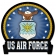 US AIR FORCE METAL SIGN 16X15