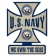 IC12 NAVY METAL SIGN 14.5 X 18.5