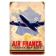 AIR FRANCE METAL SIGN 12X18