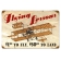 FLYING LESSONS METAL SIGN 18X12