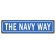 THE NAVY WAY METAL SIGN 20X5