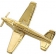 BONANZA V-TAIL TACKETTE GOLD FLAT