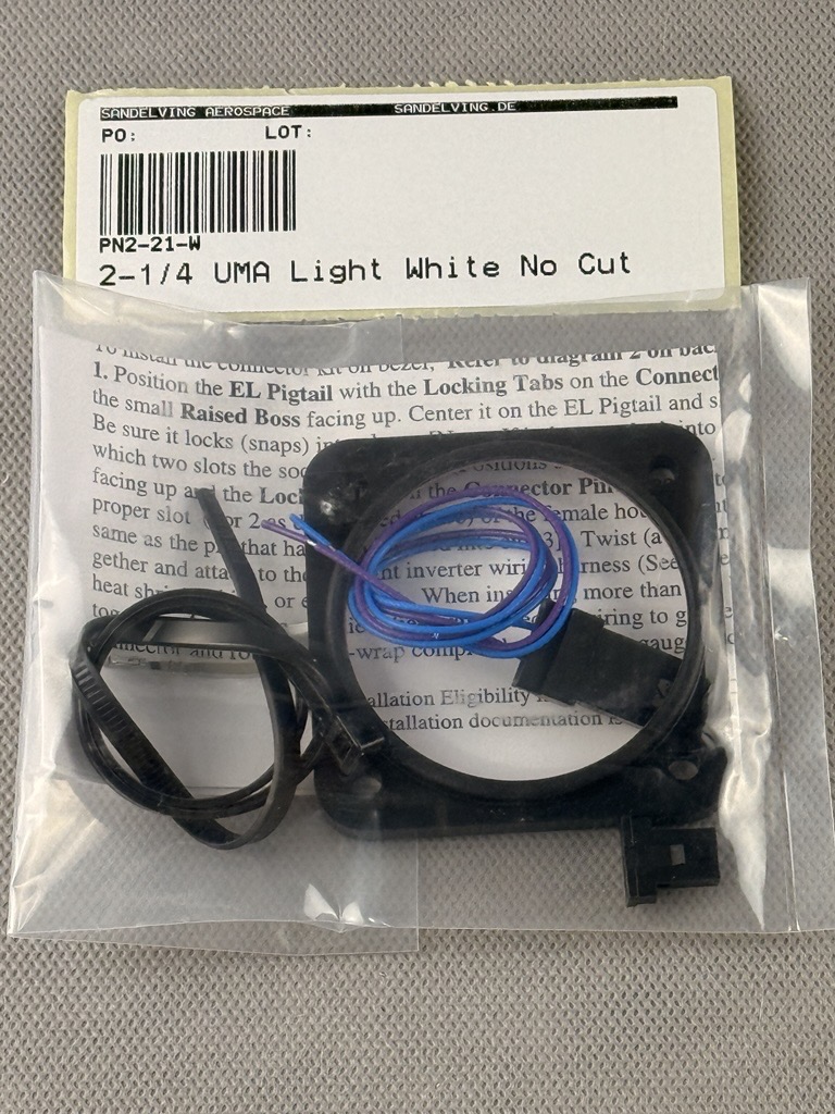 2-1/4 UMA Light White No Cut