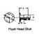 FJ5-40 CAD FLUSH HEAD STUD